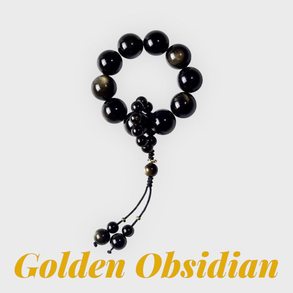 Golden Obsidian Hand Spinner 手捻