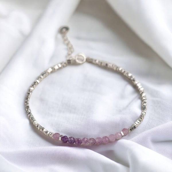 Sterling Silver with Amethyst bracelet