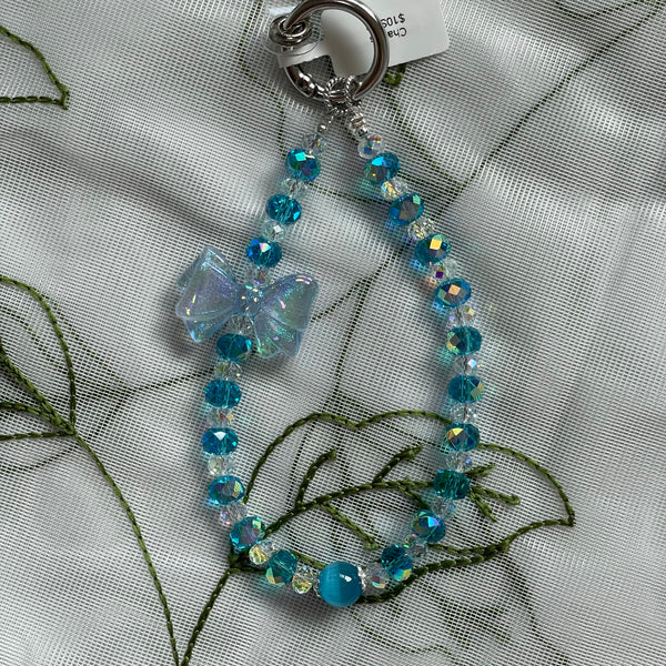 Blue Butterfly phone charm